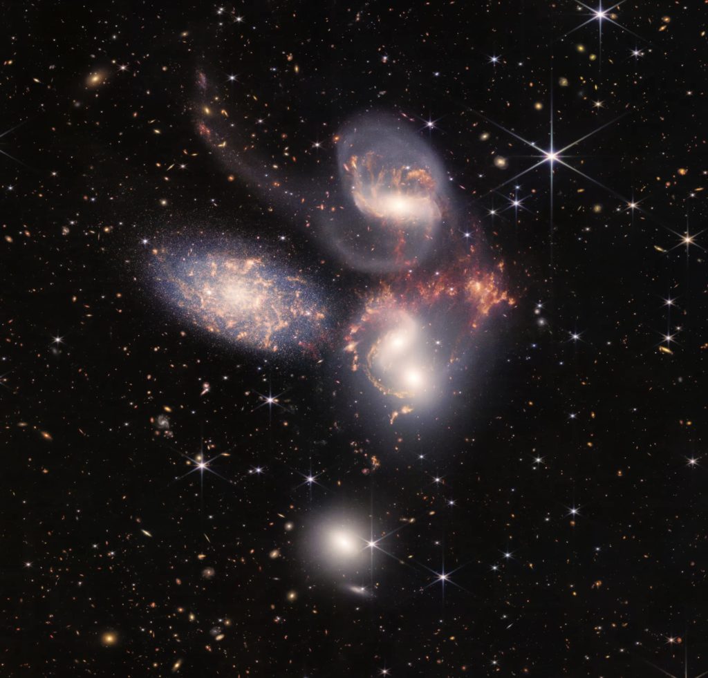 James Webb Space Telescope view of Stephan’s Quintet