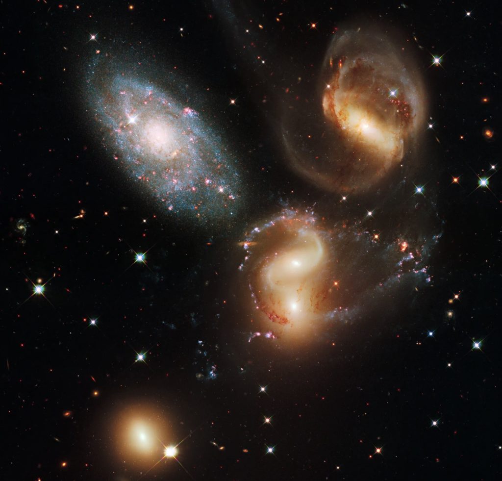 Hubble Telescope view of Stephan’s Quintet