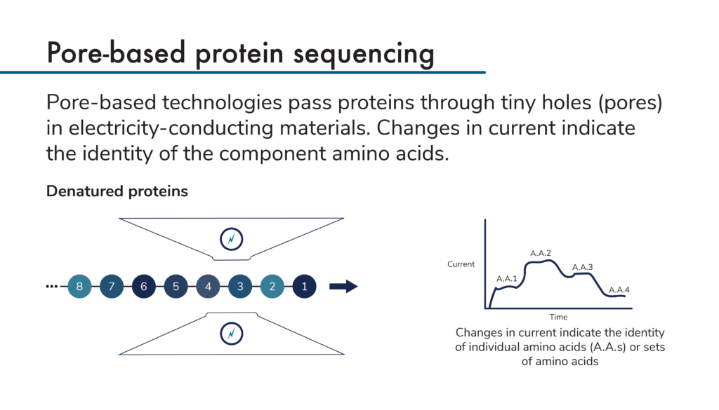 Process of pore-based next-generation protein sequencing