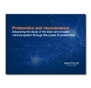 Proteomics and neuroscience eBook cover with a drop shadow