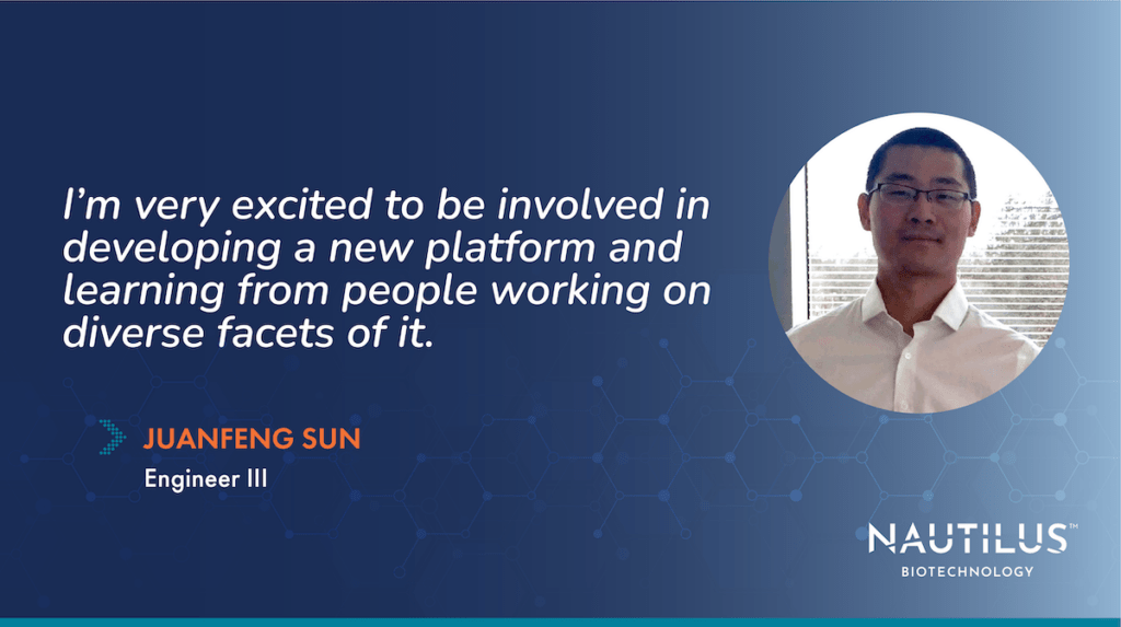 Headshot and quote from Juanfeng Sun
